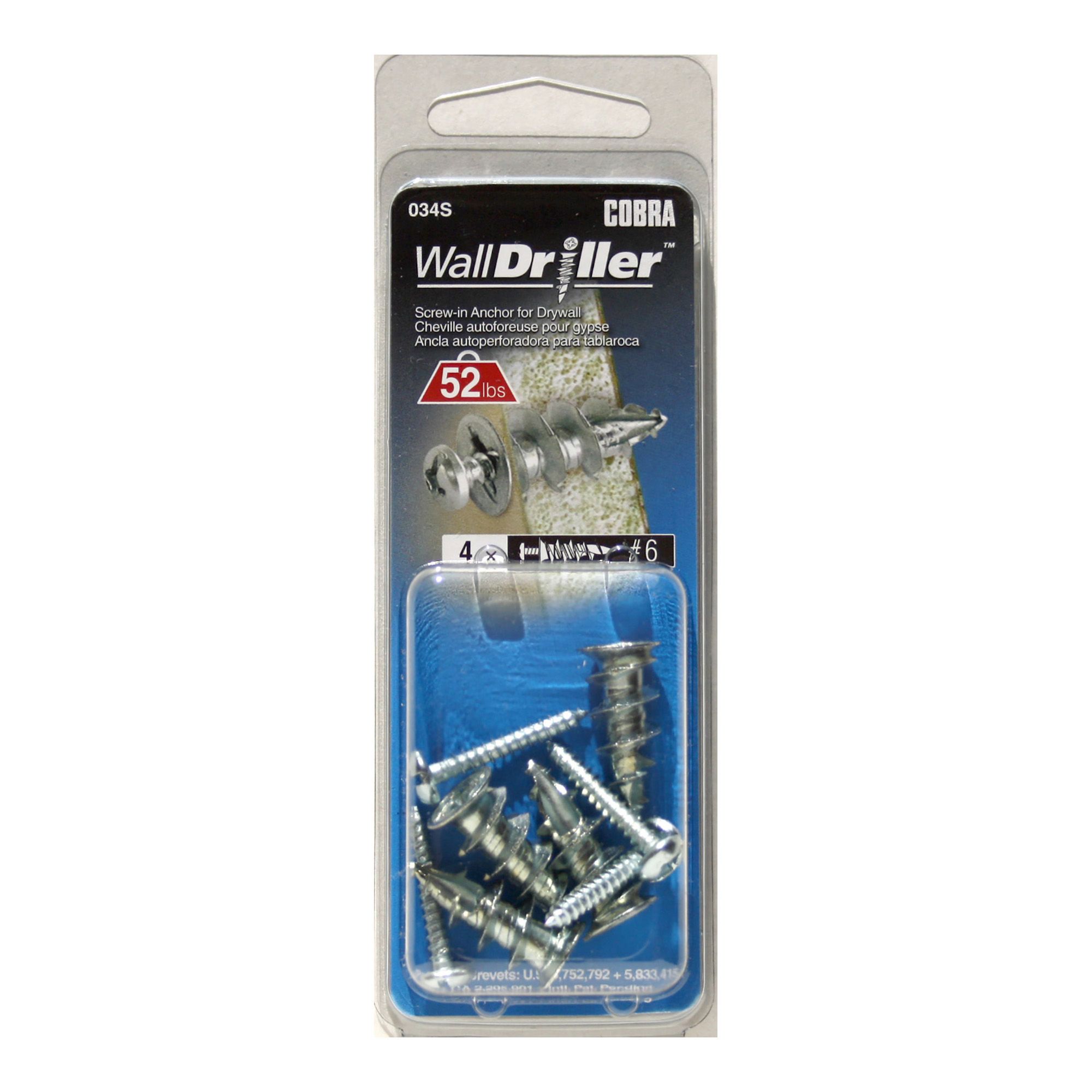 Ancrages Walldriller Zinc Vis De Cobra Fixations Bmr