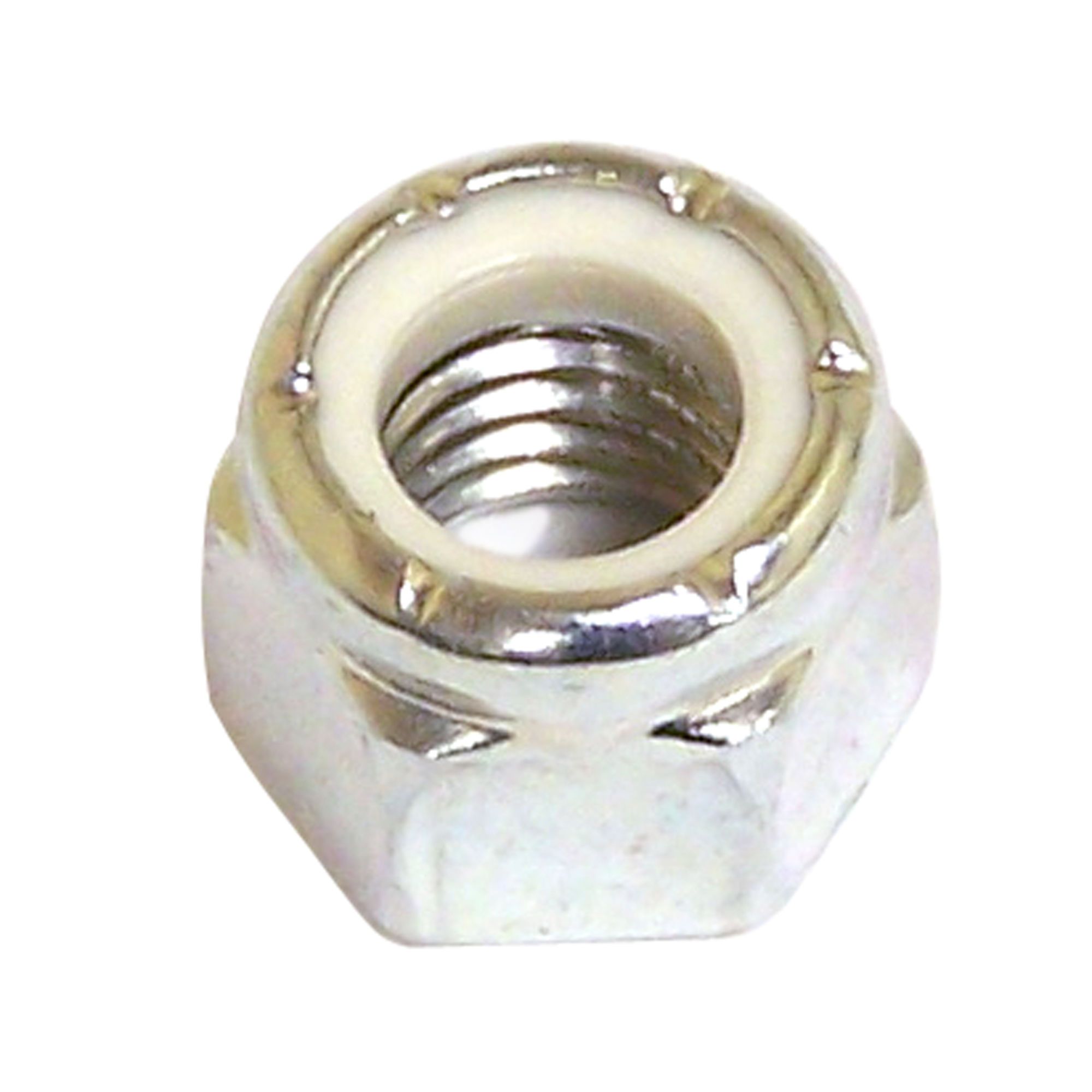 Hex Lock Nut With Nylon Insert Zinc M X To Mm Pkg From