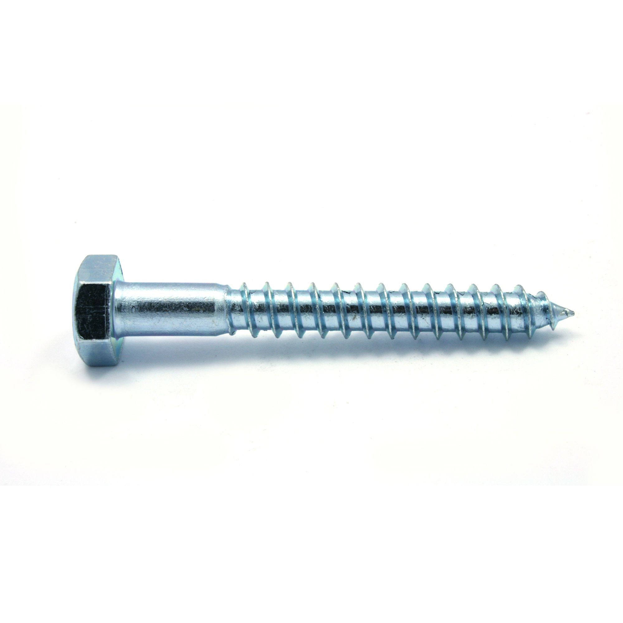 Hex Head Bolts With Washer Coarse Thread Lag Point Zinc