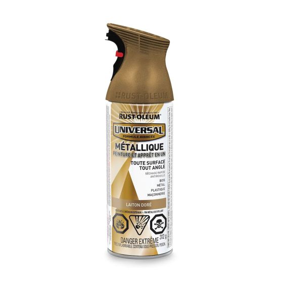 Universal Metallic Spray Paint - Gilded Brass - 312 g from RUST-OLEUM | BMR