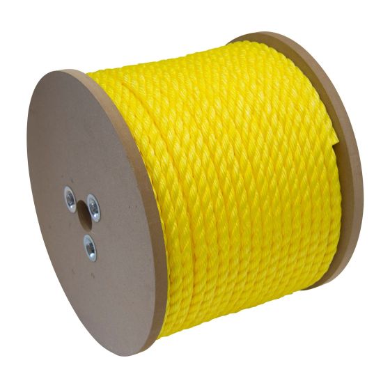 Twisted Polypropylene Rope - Yellow - 1/2" x 300'