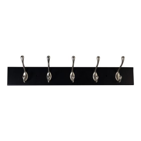 Utility Hook Rack - Black - 605 mm x 92 mm from RICHELIEU | BMR