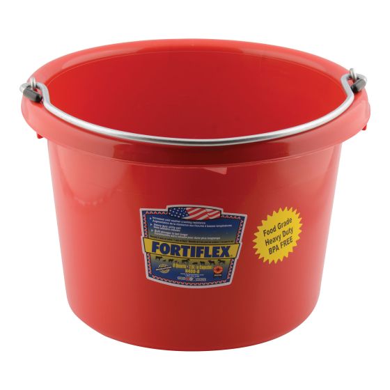 Fortiflex Multipurpose Bucket - Red - 7.5 L - 10