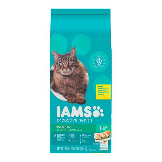 Iams ProActive Health Adult Indoor Weight & Hairball Care cat food from ...