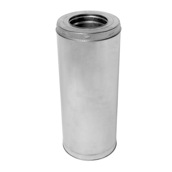 Insulated chimney flue extender #2100 - 6 in x 24 in from SUPERVENT | BMR