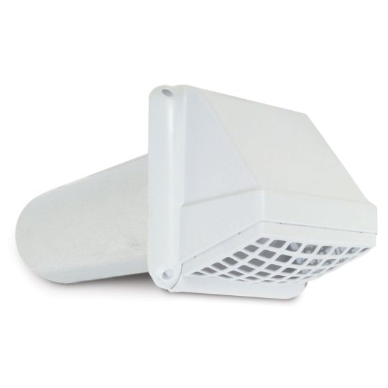 Dryer Vent Hood With Grill White 4 From IMPERIAL BMR   351 1172 001 1 