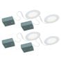 DISK TONE Integrated LED Recessed Light Fixture - Matte White - 4/Pkg