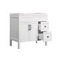 Vanity and Sink - Nord - 2 Doors/2 Drawers - Matte White - 36" x 35 3/4"