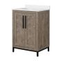 Vanity - Mika -  2 Reversible Doors - Grey - 30" x 34.5"