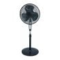 Ventilateur sur pied, noir, 18"