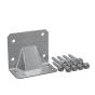 Galvanized Hurricane Gusset Angle with 1/4" x 1 1/2" SDS Screws