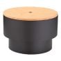 Outdoor Fire Pit - Wood - Round - Steel - 24" x 14 1/2"