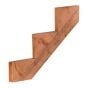 Brown Treated Wood Step Stringer