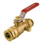 Ball valve with drain