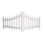 Fence Decor - White - 2/Pcs - 47" x 37.75"