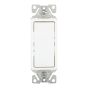 Single Pole Decorative Switch - 15 A - White - 1/Pkg