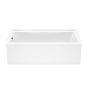 Bosca Alcove Bathtub - 59 3/4" x 30" - Cubic Design - Acrylic - White