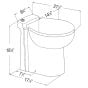 1-piece Dual Flush SANICOMPACT Elongated Bowl Toilet - 4 L - White