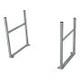 Pair of galvanized metal legs for Polynox tipping drinker