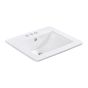 Rectangular Drop-In Sink - 21 1/4" x 18 1/4"  - White