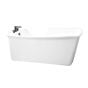 Caruso Freestanding Bathtub - 60 5/8" x 32" - Glossy Acrylic - White