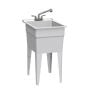 All-In-One Classic Laundry Sink with Faucet - 18" x 24 1/2" x 32" - Granite