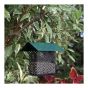 Metal hopper bird feeder with powder coated finish