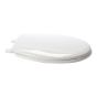 Econo Round Plastic Toilet Seat - White - 14.31" x 15.13"