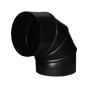 90° Black Matt Adjustable Elbow - 24 Ga - 6"