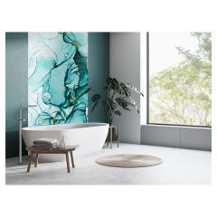 Surface Design Wall Panel – Glossy - Turquoise Blossom – 47.25 x 96 x  0.17 from TECHNOFORM