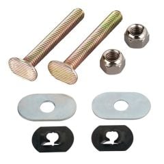 Toilet Floor Bolt - Brass Plated - 2 1/4