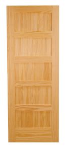 Porte à 5 panneaux shaker – Pro-pin, le spécialiste du bois de pin
