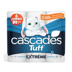 Cascades Tuff Extreme paper towels, half-sheet
