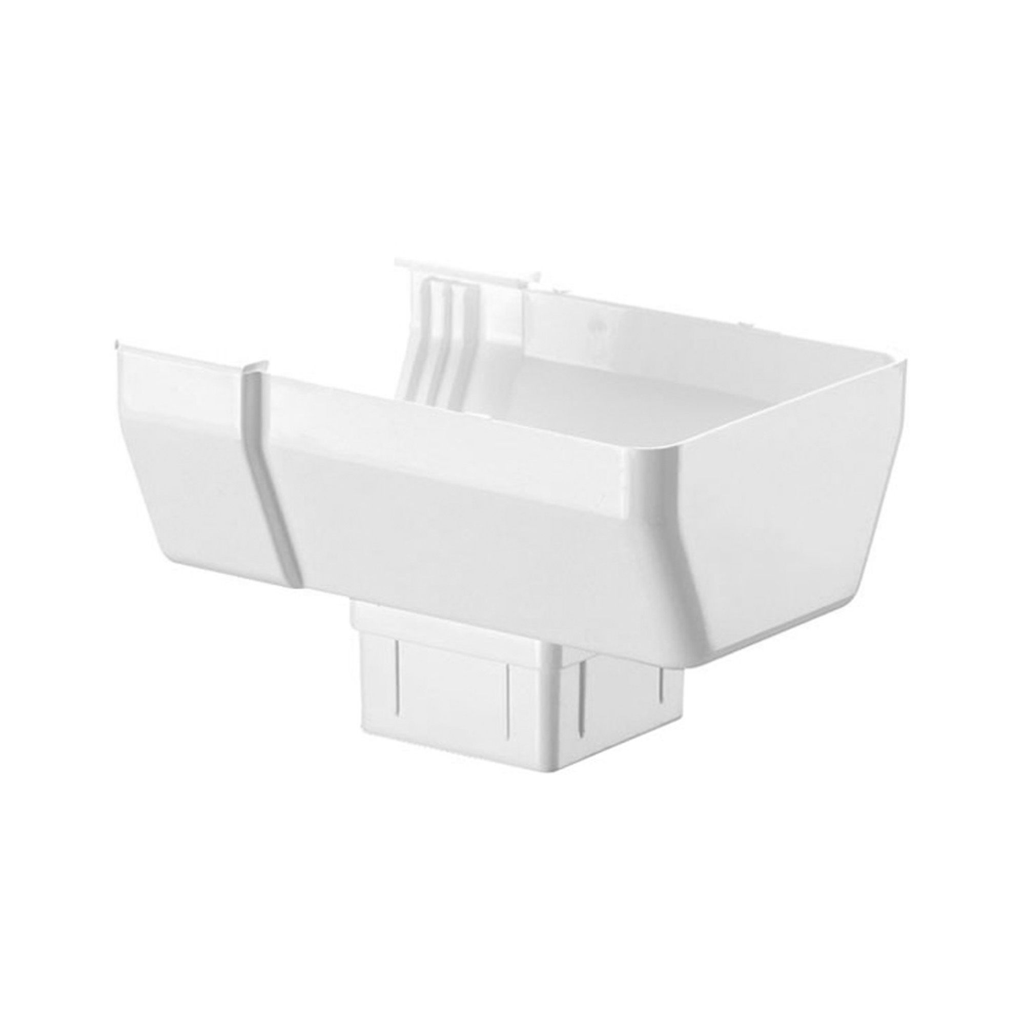 Gutter End Connector - Vinyl - Contemporary Style - White From EURAMAX ...