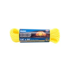 Twisted Polypropylene Rope - Yellow - 1/4" x 50'