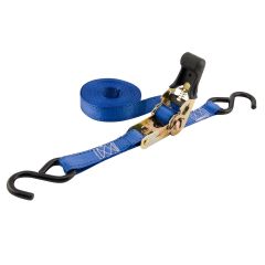 Ratcheting Tie-Down - 1" x 15' - 1200 lb - Blue - 4/Pkg