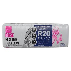 R-20 Pink Next Gen Fiberglas Insulation - Steel Stud - 16" x 48" x 6" - Covers 85.3 sq. ft
