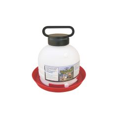 Farm Tuff Top Fill Poultry Fountain - White/Red - 3 gal