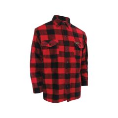 Long Sleeve Polar Shirt - Red - Size Medium