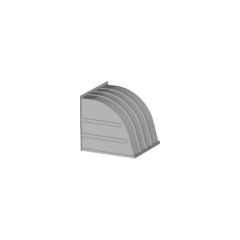 Capot de ventilateur standard, gris, 27 1/2" x 27 3/4"