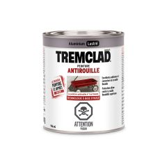 Peinture antirouille à base d’huile Tremclad, fini lustré, aluminium, 946 ml