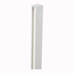 Moulure de finition en PVC, Blanc, 1 1/4" x 3/4" x 98"