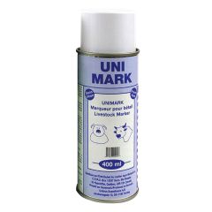 Marqueur Unimark, bleu, aérosol, 400 ml