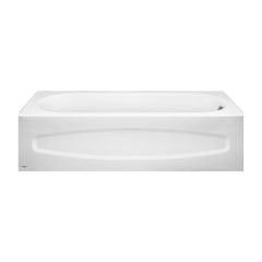 Colony Recess Bathtub - 60" x 30" - Porcelain - White - Left-Hand Outlet