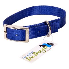Single Dog Collar - Blue - 1" x 20"