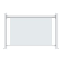 Legacy kit for glass railing - White - 72" x 42"