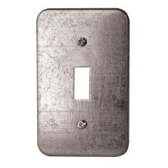 Plaque d'interrupteur en métal, 2 1/2" x 4" x 1 7/8", série 1110