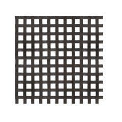 Treillis à carrés en PVC, Noir, 4' x 8'