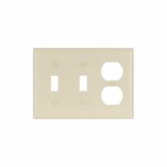 Combination Wall Plate - Ivory