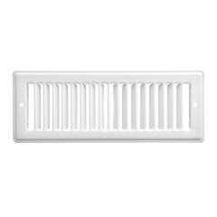 Grille plate, blanc, vrac, 3" x 10"